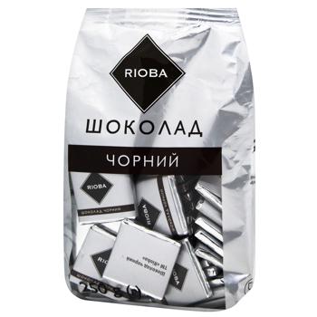 Шоколад черный Rioba порционный 50шт 250г - купить, цены на - фото 1