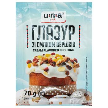Глазур Юна Пак зі смаком вершків 70г - купити, ціни на Чудо Маркет - фото 1