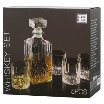 Набір для віскі Excellent Houseware Графін 900мл + Склянки 4шт - купити, ціни на NOVUS - фото 1