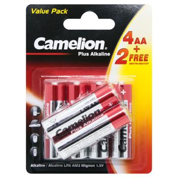 Camelion Plus Alkaline Batteries АА 6pcs - buy, prices for EKO Market - photo 1