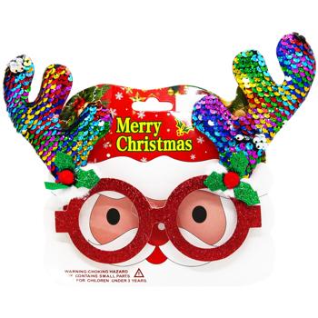 Прикраса д/свята Carnival Окуляри Новорічні МА24-45 - купить, цены на МегаМаркет - фото 2