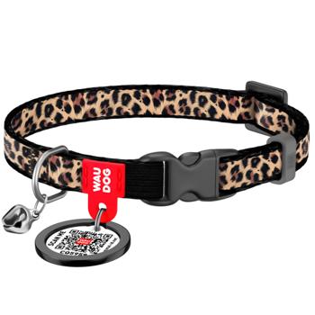 Waudog Nylon Nylon Leopard Dog Collar with QR Passport S - buy, prices for MasterZoo - photo 1