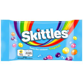 Skittles Tropical Chewy Dragee 38g - buy, prices for Za Raz - photo 1