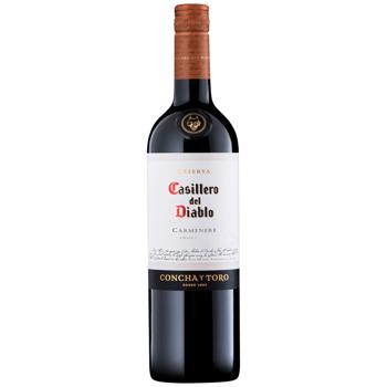 Вино Casillero del Diablo Carmenere червоне сухе 13.5% 0,75л