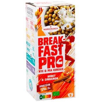 Хлопья Nordcrunch Breakfast Pro ржано-гороховые с медом и корицей 150г - купить, цены на - фото 3
