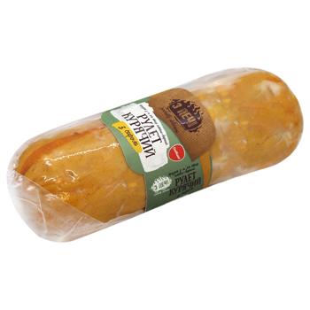 Рулет курячий Глобино З Печі з сиром копчено-варений - купити, ціни на МегаМаркет - фото 2