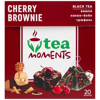Чай чорний Tea Moments Cherry Brownie 1,8г*20шт - купити, ціни на - фото 2