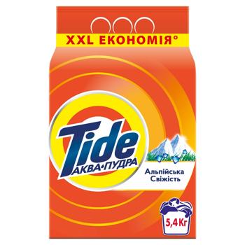 Стиральный порошок Tide Аква-пудра Альпийская свежесть автомат 5,4кг - купить, цены на Cупермаркет "Харьков" - фото 2