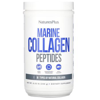 Natures Plus 1 and 3 Types Marine Sourced Collagen Peptides 244g