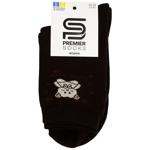 Носки Premier Socks женские классические махровые с медвежонком р.23-25 коричневый