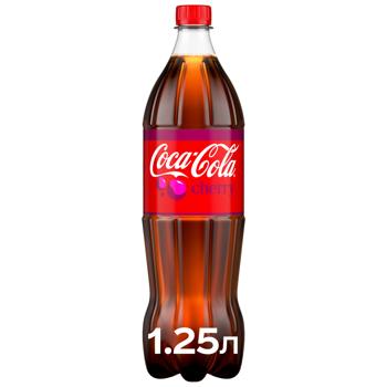 Coca-Cola Cherry Carbonated Drink 1.25l - buy, prices for COSMOS - photo 1