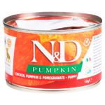 Farmina N&D Pumpkin Wet Food with Chicken, Pumpkin and Pomegranate for Puppies of Small Breeds 140g