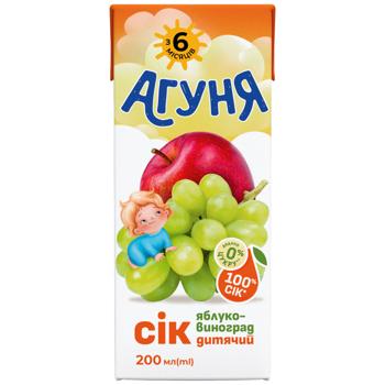 Сок Агуня яблоко-виноград 200мл - купить, цены на КОСМОС - фото 1