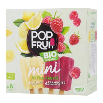 Pop Fruit Organic Raspberry and Lemon Sorbet 8x35g - buy, prices for WINETIME - photo 1