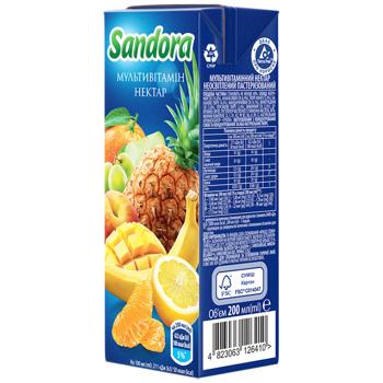 Нектар Sandora Мультивитамин 200мл - купить, цены на Эпицентр FOOD - фото 1