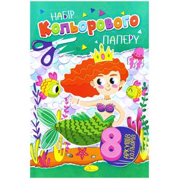 Набір кольорового паперу Апельсин А4 8 кольорів - купити, ціни на - фото 2