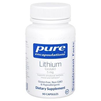 Pure Encapsulations Lithium Ororate 5mg 90 capsules