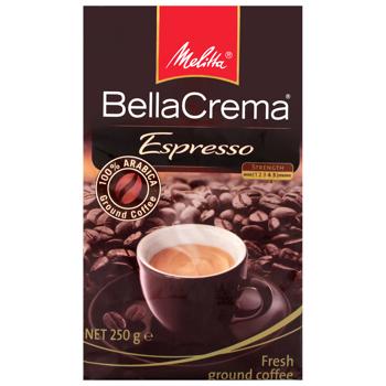 Кава Melitta Bella Crema Espresso мелена смажена 250г - купити, ціни на Епіцентр FOOD - фото 1