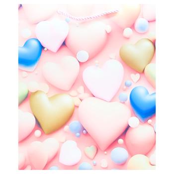 Пакет подарунковий Зед Серця 26х32х10см - купити, ціни на ЕКО Маркет - фото 4