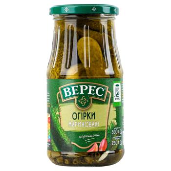Veres Pickled Cucumbers 500g - buy, prices for Ideal - photo 1