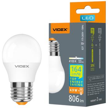 Videx LED Lamp G45 4.9W E27 4100K - buy, prices for Tavria V - photo 1