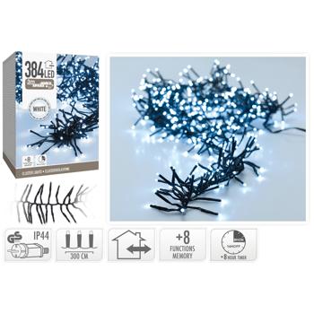 Koopman Electric Garland-Cluster 384 LED 6m Cool White - buy, prices for Tavria V - photo 1