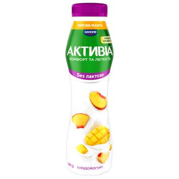 Aktivia Peach-Mango Lactose-Free Bifidoyogurt 0.8% 260g - buy, prices for Epicentr FOOD - photo 1