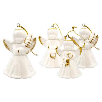 Koopman White Angel Christmas Tree Decoration 6cm - buy, prices for - photo 1