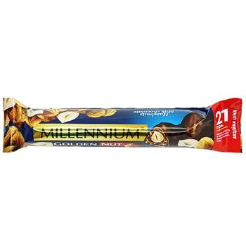 Шоколад молочний Millennium Golden Nut з цілими горіхами 40г