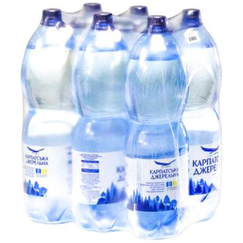 Вода минеральная Карпатська Джерельна сильногазированная 2л - купить, цены на Эпицентр FOOD - фото 2