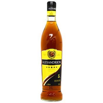 Alexandrion 5 stars alcohol drink 37.5% 0.7l + 2 glass - buy, prices for Za Raz - photo 2