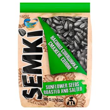Насіння соняшника Semki смажене солоне 500г - купити, ціни на ЕКО Маркет - фото 1