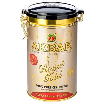 Чай чорний Акбар Роял Голд крупнолистовий 150г