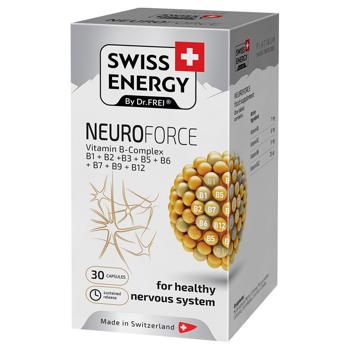 Вітаміни групи В, NEUROFORCE Vitamin B-Complex, Swiss Energy, підтримка нервової системи, 30 капсул - купити, ціни на Біотус - фото 2