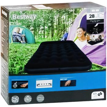 Матрац Bestway надувний велюровий 191x137х28см - купити, ціни на - фото 4