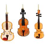 Decoris Violin Pendant 6x2x12cm in assortment