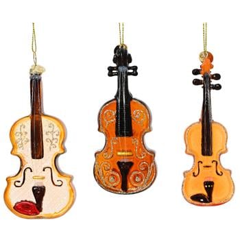 Подвеска Decoris Скрипка 6х2х12см в ассортименте