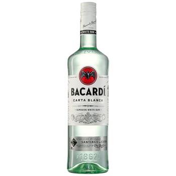 Bacardi Carta Blanca White Rum 40% 0.7l - buy, prices for Torba - photo 1
