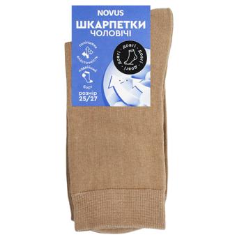 Носки мужские Novus длинные р.25-27 темно-бежевый