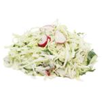 Young Cabbage Salad with Cucumber and Radish