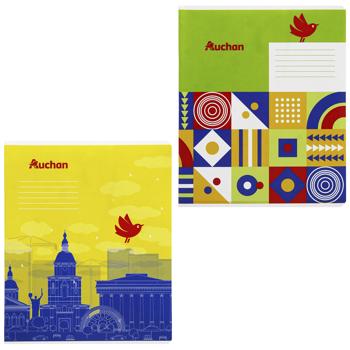 Exercise book Auchan Auchan checkered 48pages Ukraine - buy, prices for Auchan - photo 1