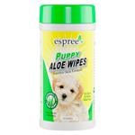 Вологі серветки Espree Puppy Aloe Дитяча присипка для цуценят 50шт