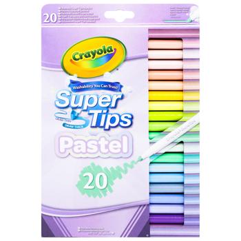 Crayola Supertips Pastel Felt-Pen 20pcs - buy, prices for METRO - photo 1