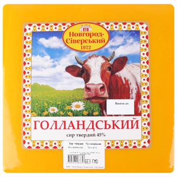 Сир Новгород-Сіверський твердий Голандський 45 % (94820006850930) - купить, цены на Эпицентр FOOD - фото 1