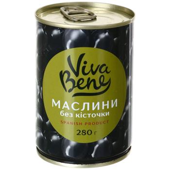 Маслини Viva Bene без кісточки 280 г - купити, ціни на Епіцентр FOOD - фото 1