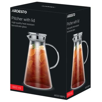 Ardesto Borosilicate Glass Jug 1800ml - buy, prices for - photo 2