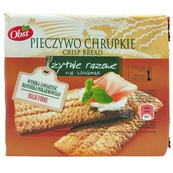 Obst Rye Crisp Bread 125g - buy, prices for COSMOS - photo 1