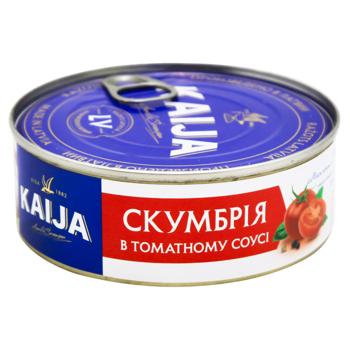 Скумбрия Kaija в томатном соусе 240г - купить, цены на Auchan - фото 1