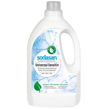 Гель для прання Sodasan Universal Sensitiv Bright&White 1,5л - купити, ціни на Восторг - фото 1