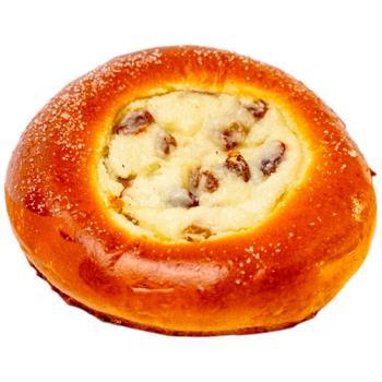 Бріош з сиром і родзинками 100г